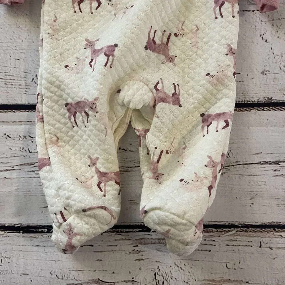 Chickpea Baby Girl Footie Pajamas 6-9‎ Months Baby Deers
